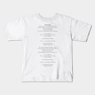 The Pirate King Song - Pirates of Penzance - Gilbert & Sullivan Kids T-Shirt